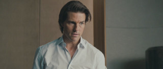 Man white shirt serious looking - his face and shoulder free wallpaper for desktop