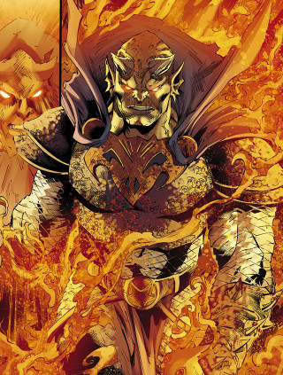 Man armor fire demon chest - alan davis free wallpaper for mobile