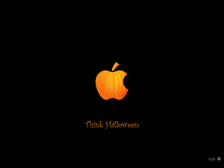 Black background apple logo yellow - carlos trillo name free wallpaper