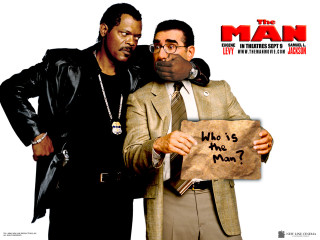 Two men holding sign movie - the man free wallpaper