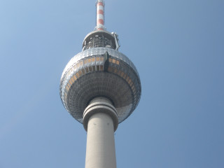 Tall tower sky background clouds 6 - front view free wallpaper