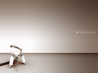 White black robot shiny gradient - a shiny surface free wallpaper