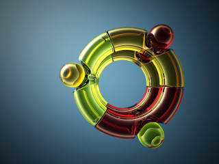 Colorful object blue background sky 2 - object in the middle free wallpaper