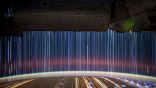 City night space stars lines - anson maddock free wallpaper