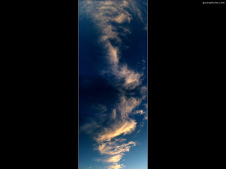 Plane flying sky clouds foreground 4 - the background and a plane in the foreground free wallpaper