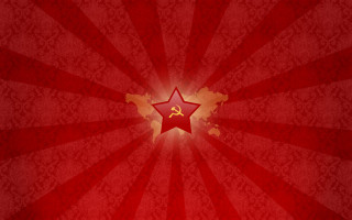 Red star hammer sickle symbol 3 - sick free wallpaper