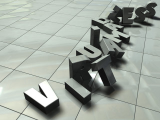 Metal letters tile floor white 4 - a tile floor free wallpaper