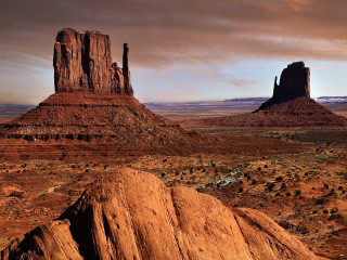 Large rock formation desert landscape - derek chittock free wallpaper for desktop