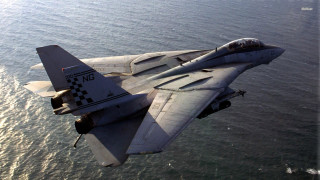 Fighterjet ocean sunny day checkeredflag - sharp claw free wallpaper
