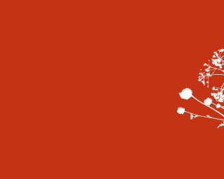 White tree red background white 2 - cao zhibai free wallpaper