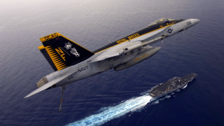 Fighter jet navy ship ocean - a fighter free wallpaper