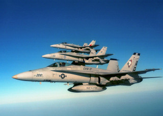Fighter jets flying blue sky 3 - a group of fighter jets free wallpaper