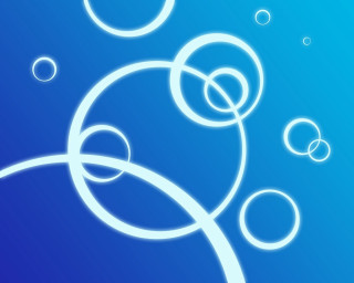 Blue background bubbles air bubbles - clean free wallpaper for desktop