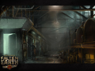Man factory flashlight steampunk room - a flashlight free wallpaper
