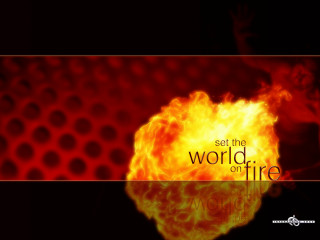 Fireball set the world on - the world free wallpaper for desktop