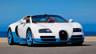 White blue bugatti beach ocean - gradient light blue free wallpaper