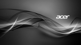 Black white abstract background acer - a white logo free wallpaper