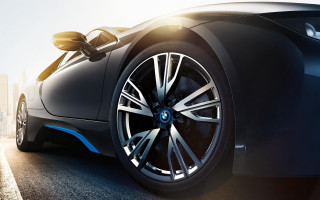 Bmw concept car city street - rim free wallpaper for desktop