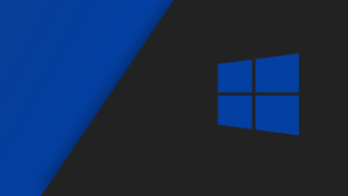 Blue black windows wallpaper ai - a windows logo free wallpaper