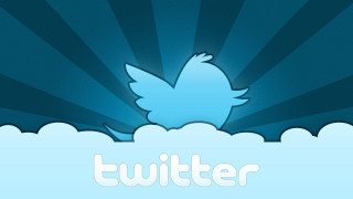 Twitter logo blue background white - a white cloud free wallpaper