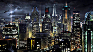 Cityscape tall buildings night dark - a cityscape free wallpaper for desktop