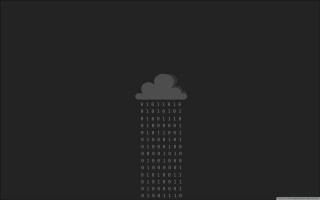Rain cloud numbers black background - generative free wallpaper