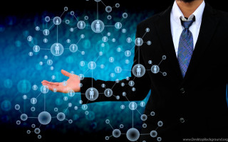 Man suit holding hands network - complexity free wallpaper