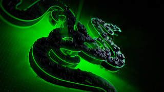 Green neon sign black background 2 - 8 k free wallpaper