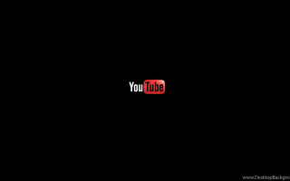 Red youtube logo black background - 4k resolution free wallpaper