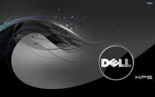 Dell logo black background blue - a dell logo free wallpaper