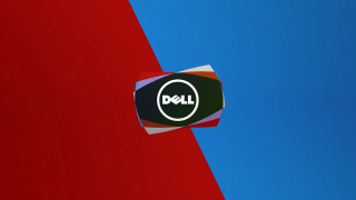 Dell logo red blue background - a dell logo free wallpaper