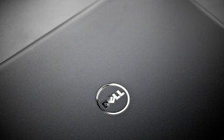 Dell laptop logo black background - ray free wallpaper for desktop