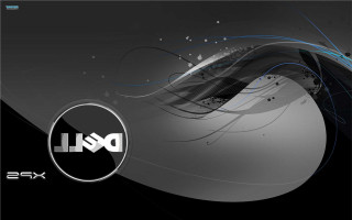 Dell logo black white blue - a dell logo free wallpaper