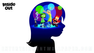 Child head cartoon inside out - figurativism free wallpaper