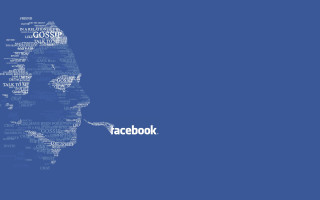 Facebook logo man face automatistes - professional digital art free wallpaper