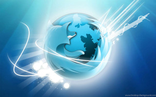 Blue white globe arrow background - vray free wallpaper