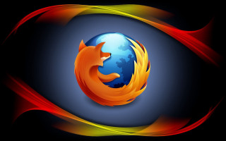 Firefox blue red tail globe - a red tail free wallpaper