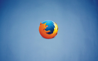 Firefox logo flying clear day - a clear day free wallpaper