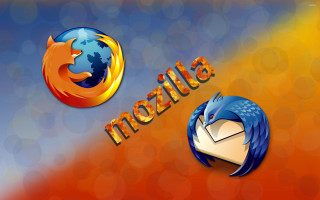 Firefox mozilla colorful background blue - a blue bird free wallpaper