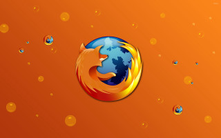 Firefox logo orange background water - an orange background free wallpaper