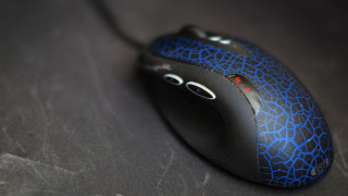 Blue black mouse tabletop black - mouse free wallpaper