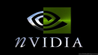 Nvidia logo green black background - demo free wallpaper