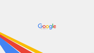 White background colorful google logo - suprematism free wallpaper