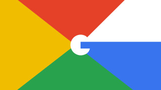 Google logo multicolored background white - a white arrow free wallpaper