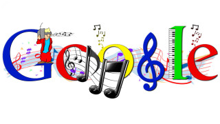 Google logo musical notes ruler - musical free wallpaper