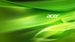 Green abstract background acer logo - ray free wallpaper for desktop