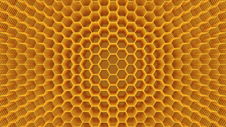 Yellow hexagon honeycomb 3d bathroom - ai weiwei free wallpaper
