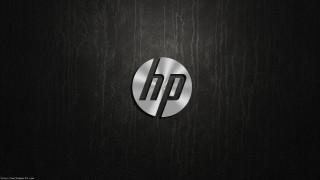 Hp logo black leather silver - silver free wallpaper for desktop