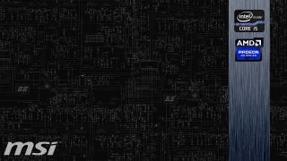 Black blue computer logo background - complexity free wallpaper for desktop