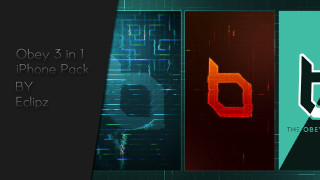 Obey 3 in 1 phone - the text free wallpaper